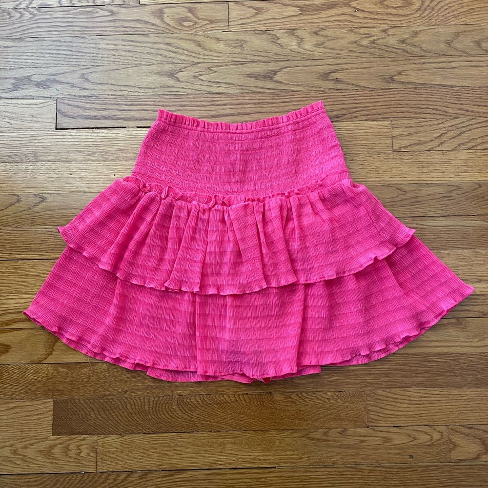 Pink Layered Ruffle Y2k Barbie Skirt